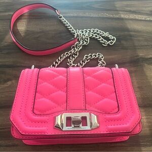 Rebecca Minkoff Neon Pink Quilted Crossbody Bag